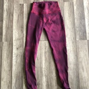 Electric and Rose Maroon Tie Dye Leggings Small